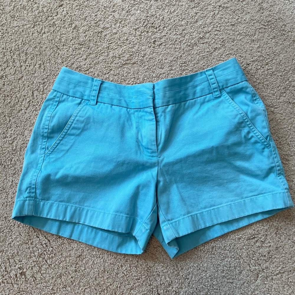 blue shorts